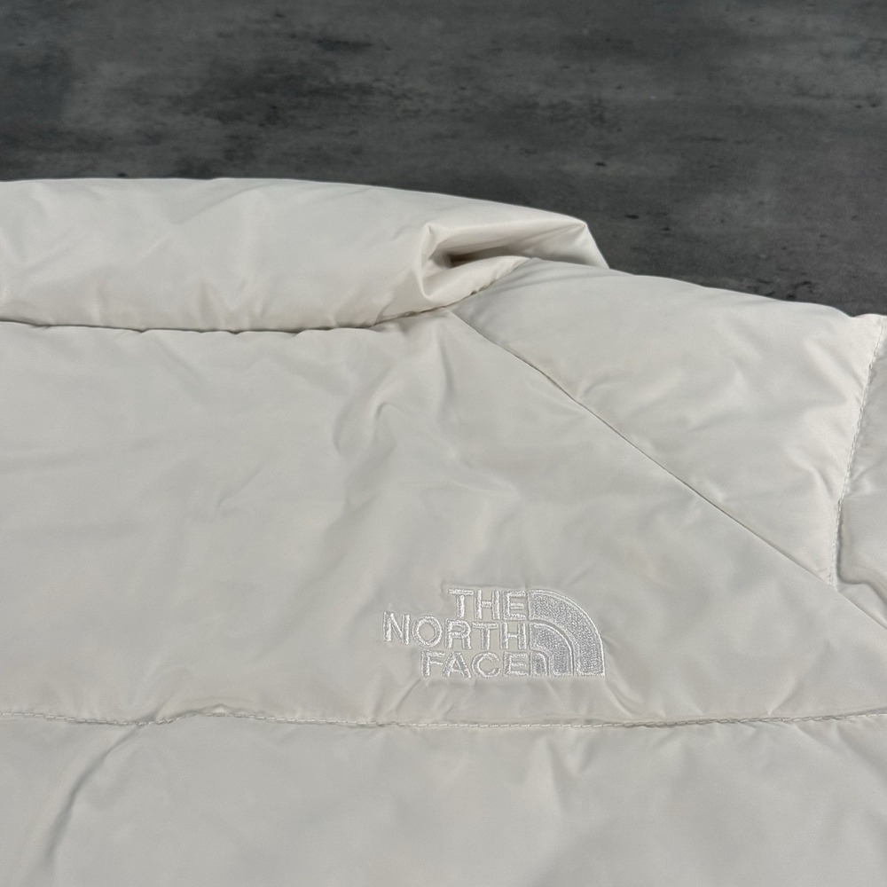 The North Face Puffer Jacket Womens 2XL XXL White Hydrenalite 600 Down Crop Fit - Picture 10 of 15